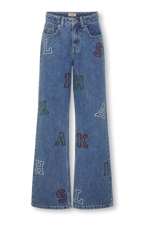 kids only Meisjes broek wijd denim kids only 15357906 medium blue denim