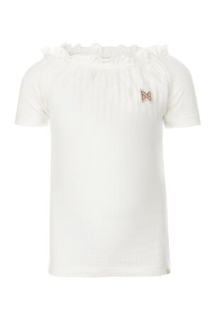 Koko Noko Meisjes shirt km ronde hals kort Koko Noko T46935-37 off white 23
