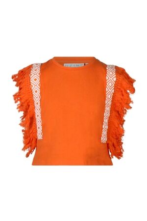 D Zine Meisjes shirt km ronde hals kort D Zine Patty Z80715 oranje