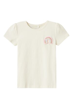 name it mini Meisjes shirt km ronde hals kort name it mini 13228633 jet stream