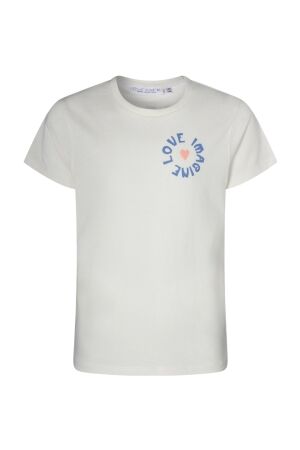 D Zine Meisjes shirt km ronde hals kort D Zine Sallas Z90117 off white