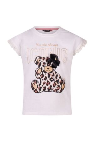 Persival Meisjes shirt km ronde hals kort Persival 3010618 Z90083 03.OFFWHITE.S25