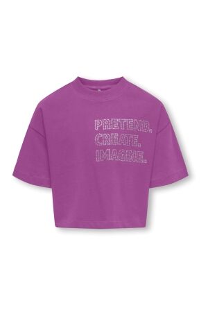 kids only Meisjes shirt km ronde hals kort kids only 15343355 cattleya orchid