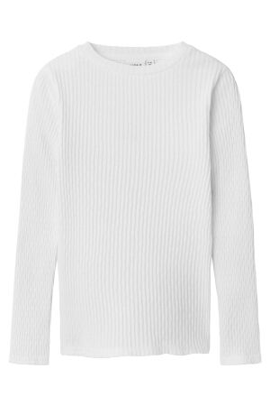 Name It Meisjes shirt lm ronde hals kort Name It 13214860 bright white