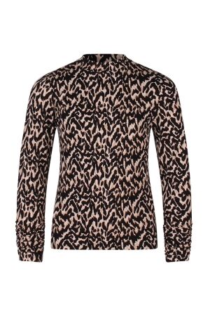 D Zine Meisjes shirt lm ronde hals kort D Zine Colly aop W10218 dessin vd LA7769 sand