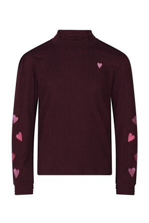 Persival Meisjes shirt lm ronde hals kort Persival 3110601 W10062 08.GRAPE.W25