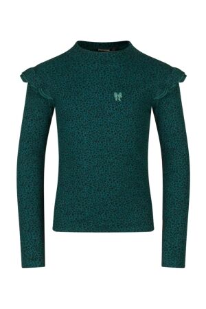Persival Meisjes shirt lm ronde hals kort Persival 3110602 W10077 11.PETROL.W25