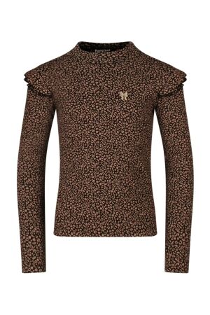 Persival Meisjes shirt lm ronde hals kort Persival 3110602 W10077 02.BLACK.W25