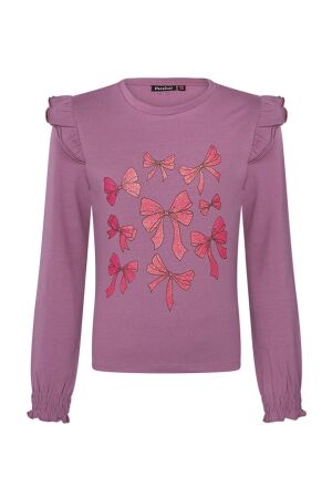 Persival Meisjes shirt lm ronde hals kort Persival 3110603 W10081 06.VIOLET.W25