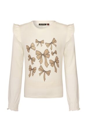 Persival Meisjes shirt lm ronde hals kort Persival 3110603 W10081 03.OFFWHITE.W25