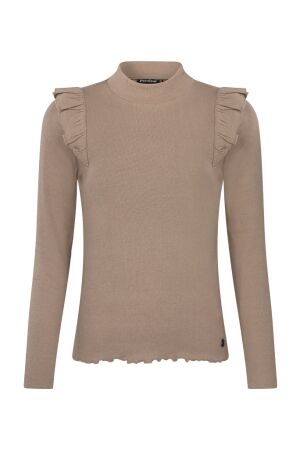Persival Meisjes shirt lm ronde hals kort Persival 3110605 W10140 12.TAUPE.W25