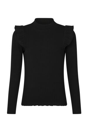 Persival Meisjes shirt lm ronde hals kort Persival 3110605 W10140 02.BLACK.W25