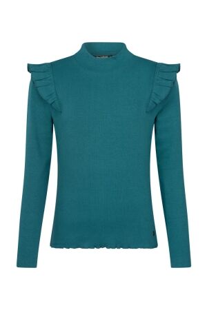 Persival Meisjes shirt lm ronde hals kort Persival 3110605 W10140 11.PETROL.W25
