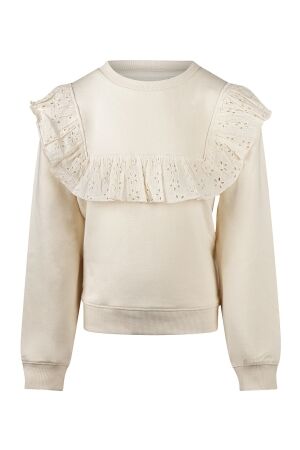 no way monday Meisjes shirt lm ronde hals kort no way monday 056023-1 off white