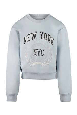 no way monday Meisjes shirt lm ronde hals kort no way monday 056024-1 blue