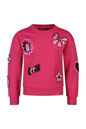 Persival Meisjes trui lm ronde hals kort Persival 3110401 W10036 09.MAGENTA.W25