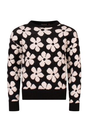 Persival Meisjes trui lm ronde hals kort Persival 3110302 W10057 02.BLACK.W25