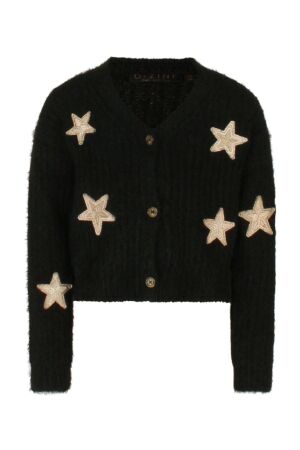 D Zine Meisjes vest lm kort D Zine Sterre W10234 black