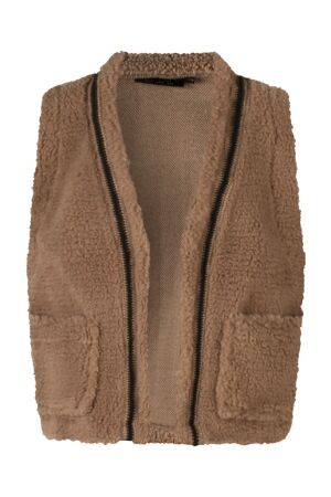 D Zine Meisjes gilet D Zine Gina W10224 als MK400561 taupe