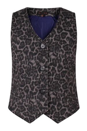 D Zine Meisjes gilet D Zine Tamilla W10098 as Trish dark grey