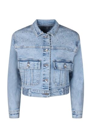 D Zine Meisjes jasje denim D Zine Surity Z90037 as vj24 bleached denim