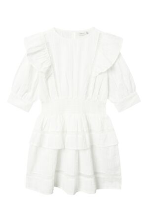 Name It Meisjes jurk km kort Name It 13227432 bright white