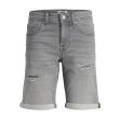 jack & jones junior  Jongens broek bermuda denim Direct leverbaar uit de webshop van www.lots-of-fashion.nl/