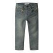 name it mini  Jongens broek strak denim Direct leverbaar uit de webshop van www.lots-of-fashion.nl/