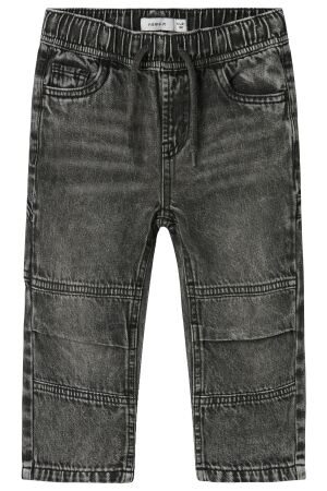 name it mini Jongens broek strak denim name it mini 13230818 medium grey denim