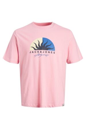 jack & jones junior Jongens shirt km ronde hals jack & jones junior 12235535 prism pink