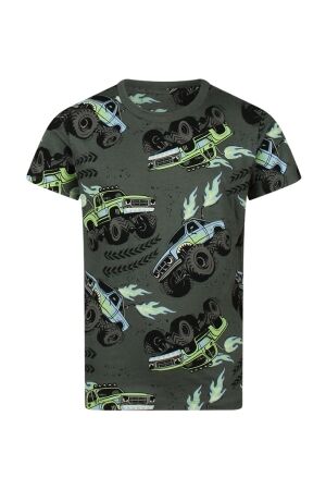 Unlocked Jongens shirt km ronde hals Unlocked 3017612 Z90323 45.HUNTERGREEN.S25