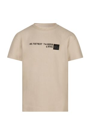 Ravagio Jongens shirt km ronde hals Ravagio Sibe Z90403 as Sim beige