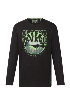 Ravagio Jongens shirt lm ronde hals Ravagio Navin W80247 black