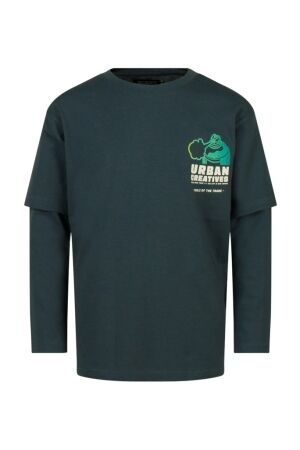 Unlocked Jongens shirt lm ronde hals Unlocked Iowa W10245 raf 19-4229 orion blue