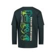 Unlocked katoen Jongens shirt lm ronde hals Direct leverbaar uit de webshop van www.lots-of-fashion.nl/