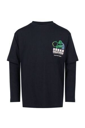 Unlocked Jongens shirt lm ronde hals Unlocked Iowa W10245 marine 19-4011 salute
