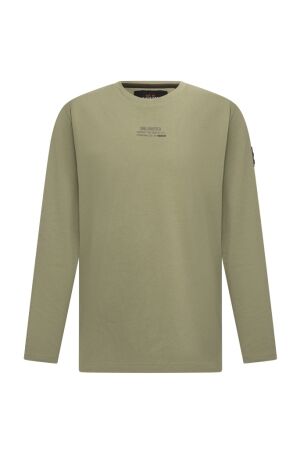 Ravagio Jongens shirt lm ronde hals Ravagio Tez W10213 17-0115 oil green