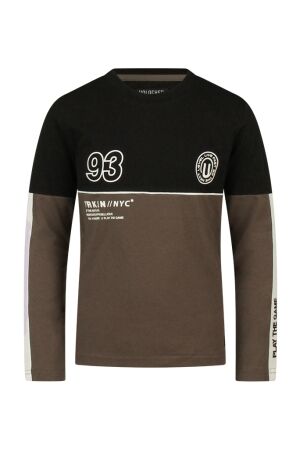 Unlocked Jongens shirt lm ronde hals Unlocked 3117600 W10273 45.WALNUT.W25