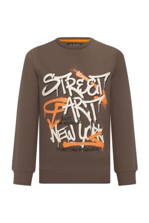 Unlocked Jongens shirt lm ronde hals Unlocked 3117604 W10285 45.WALNUT.25