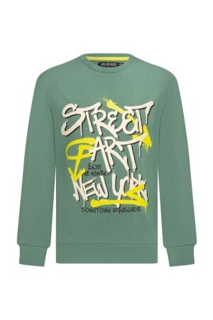 Unlocked Jongens shirt lm ronde hals Unlocked 3117604 W10285 47.DARKGREEN.W25