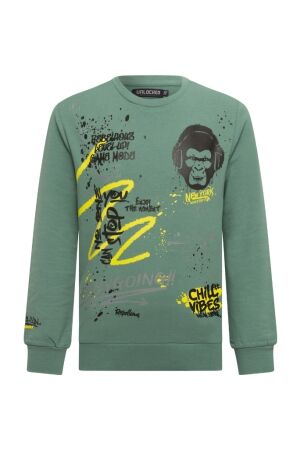Unlocked Jongens shirt lm ronde hals Unlocked 3117606 W10290 47.DARKGREEN.W25
