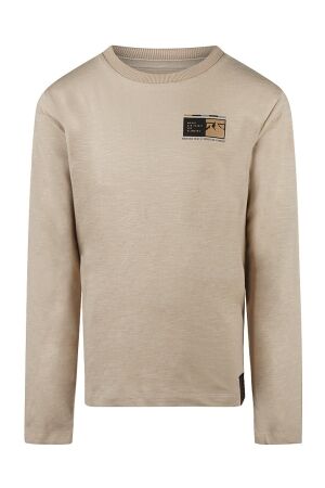 no way monday Jongens shirt lm ronde hals no way monday 056161-1 light grey