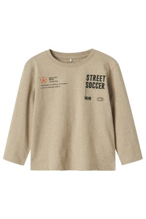 name it mini Jongens shirt lm ronde hals name it mini 13246685 issland fossil