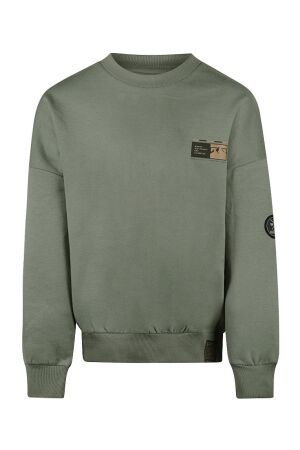 no way monday Jongens trui  no way monday 056150-1 faded green