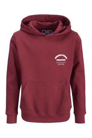 jack & jones junior Jongens trui capuchon jack & jones junior 12284109 4908772 tibetan red