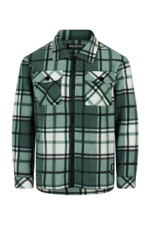 Unlocked Jongens overhemd lm Unlocked Charly zip W10244 18-5410 silver pine