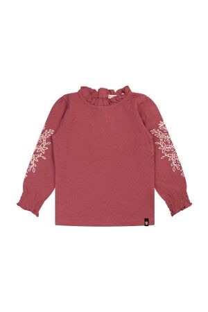 Bakkaboe Babymsj shirt lm Bakkaboe Olivia baby W10238 18-1631 earth red