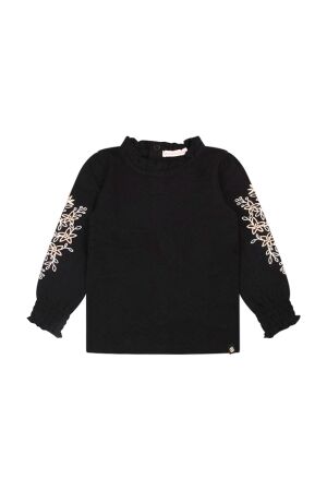 Bakkaboe Babymsj shirt lm Bakkaboe Olivia baby W10238 black