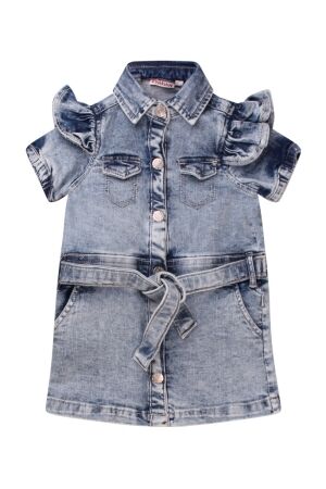 Bakkaboe Babymsj jurk amg Bakkaboe 3015700 Z90146 80.BLEACHEDDENIM.S25