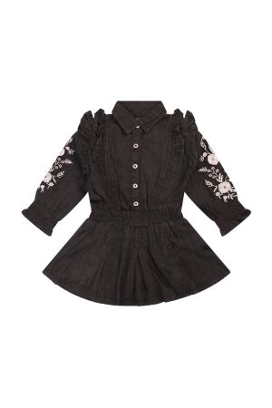 Bakkaboe Babymsj jurk lm amg Bakkaboe 3115702 W10165 as nj24 81.BLACKDENIM.W25